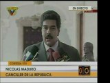 Canciller Maduro asegura que Estados Unidos sabe que el gobi