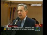 Presidente Uribe vota en parlamentarias