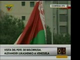 Pdte. de Bielorrusia, Alexander Lukashenko, llega a Caracas