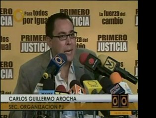 Primero Justicia reitera su compromiso en defender la unidad