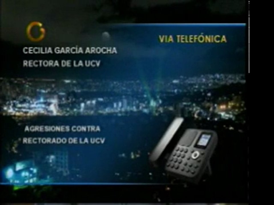 @globovision rectora de la ucv denuncia que incendiraon piso