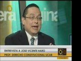 El abogado constitucionalista José Viecnte Haro afirma que e