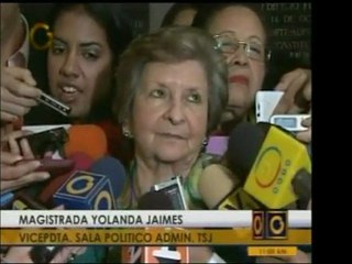 Magistrada de Sala Político-Administrativa declara sobre act