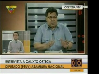 Diputado Calixto Ortega habla de los resultados de las prima