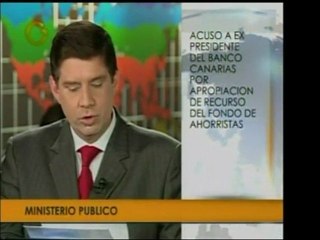 El Ministerio Público acusa al ex presidente del Banco Canar