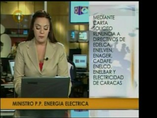 Corpoelec solicitó renuncia de altos ejecutivos de Edelca, E