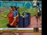 La dupla femenina de tenis de mesa en los Juegos Suramerican