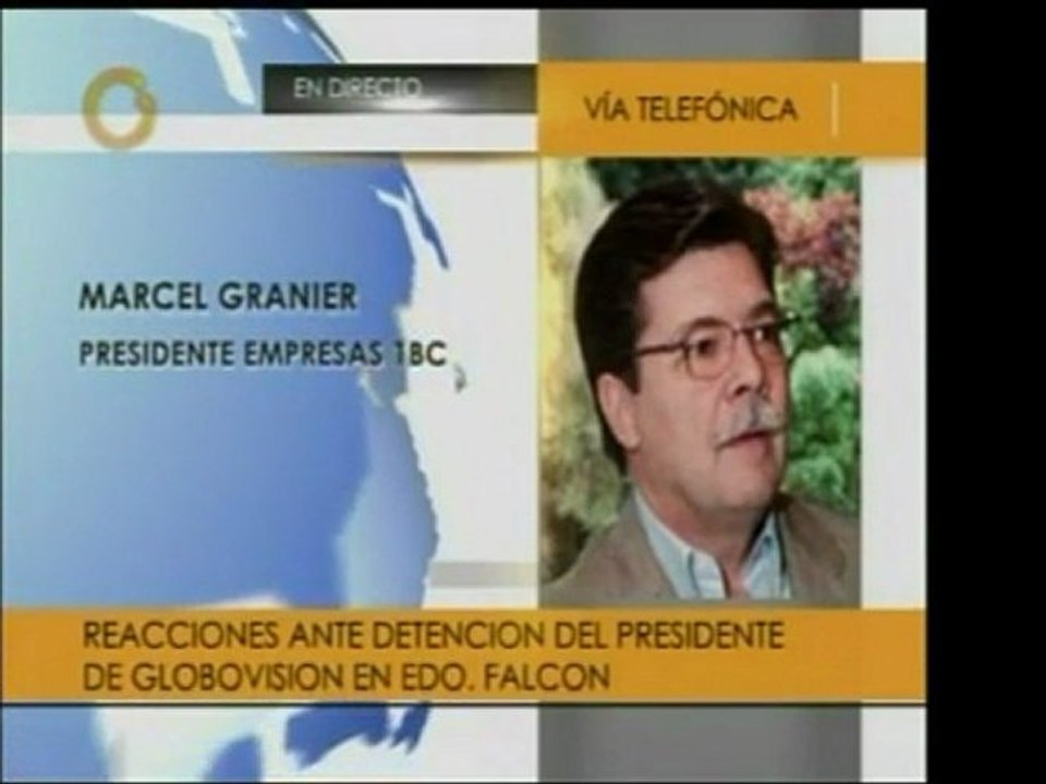 Marcel Granier, de RCTV, habla con Globovisión acerca de la