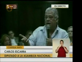 Dip. Carlos Escarrá argumenta a favor de remover la inmunida