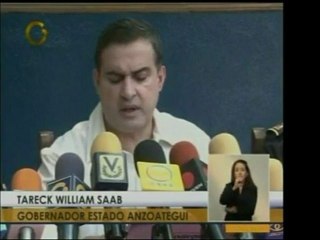 El gobernador de Anzoátegui Tareck William Saab ofrece un ba