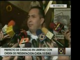 Prefecto de Caracas, Richard Blanco, sale a la calle para se