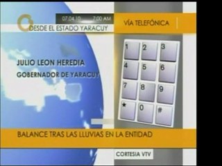 En el edo. Yaracuy hay 439 familias afectadas por las lluvia