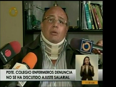 Pdte. del Colegio de Enfermeras y Enfermeros de Caracas denu