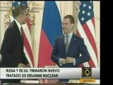 En Praga Estados Unidos y Rusia firmaron un acuerdo de reduc