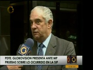 El pdte. de Globovisión, Guillermo Zuloaga, acudió con su ab