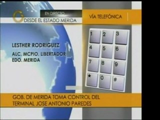 El Alcalde del Mun. Libertador de Mérida, anuncia que el gob