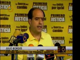 Julio Borges, dirigente de Primero Justicia, presentará cand