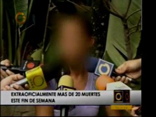 La cifra de muertes violentas en Caracas se ubicaba en 21 pe