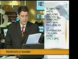 El Inameh da el pronósitco del tiempo para el país el día de