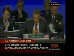 Pdte. de Estados Unidos Barack Obamahabla en la Cumbre Nucle