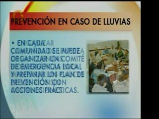 Consejos para la prevención en caso de lluvias