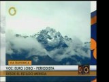 La precipitación que cubrió de nieve los cinco picos andinos