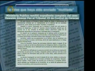 Reportaje sobre el debido proceso en el caso a Oswaldo Álvar