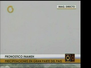 INAMEH reporta acerca de la pluviosidad en el país. Reporte