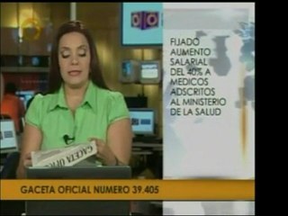 En Gaceta Oficial del día de hoy se refleja el aumento del 4