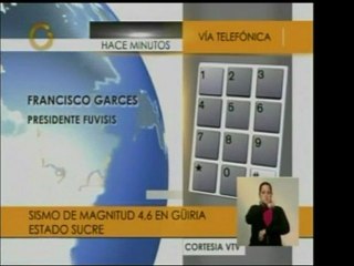 En Güiria se regsitró un sismo de magnitud 4,6 a 5 Km de pro