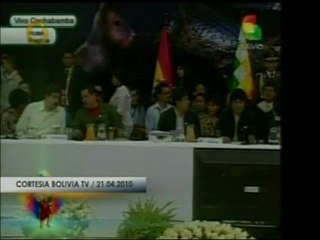 Desde la cumbre ecológica por la tierra en Bolivia, el Pdte.