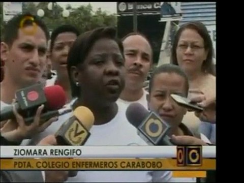 Colegio de Enfermeros de Carabobo piden aumento de salario a