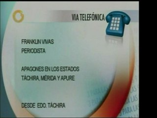 Se registra un apagón en los estados Táchira, Mérida y Apure