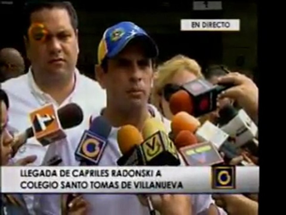 El goberador de Miranda, Henrique Capriles Radonski, pidió p