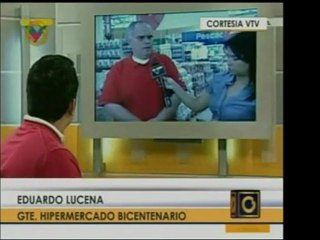 Gerente de Hipermercados Bicentenario, Eduardo Lucena, asegu