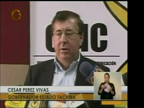 Gobernador del estado Táchira, César Pérez Vivas, se pronunc