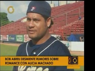 Pelotero Bob Abreu se desligó completamente de Alicia Machad