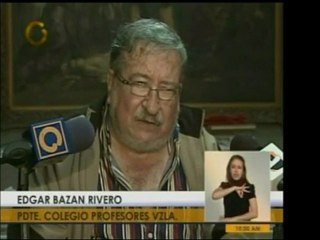 El Colegio de Profesores de Venezuela exige un aumento del 7