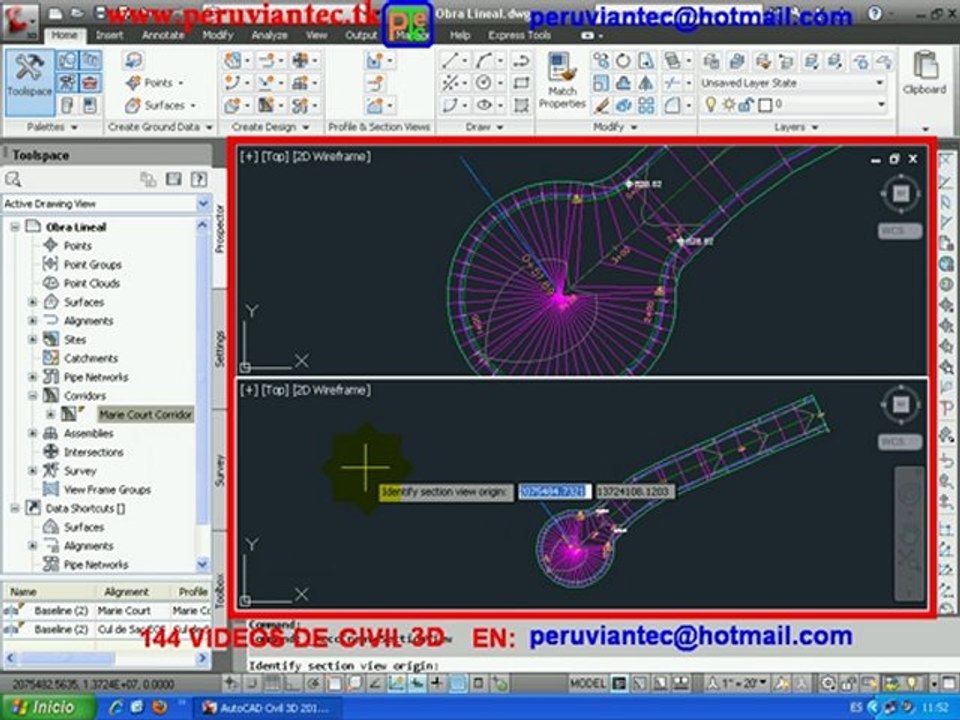 CURSO CIVIL 3D 2012 ,144 VIDEOS SECRETOS DEL CIVIL 3D ESPAÑOL PARA APRENDER EN CASA 02