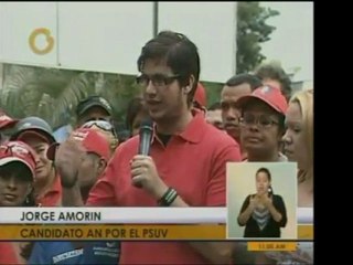 Candidato de la Juventud del PSUV, Jorge Amorín, describe ac