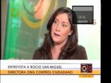 El presidenta de la ONG Control Ciudadano, Rocío San Miguel,