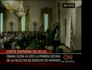 Pdte. de Estados Unidos, Barack Obama, anuncia que la mujer