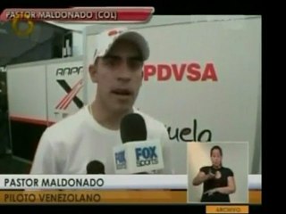 Pastor Maldonado se montó en el podio de la GP2, en Mont-Mel