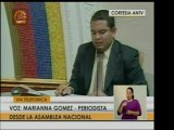 La Asamblea Nacional discutirá con urgencia parlamentaria el