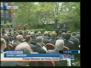 Discurso del inglés David Cameron al hacer su nuevo gobierno