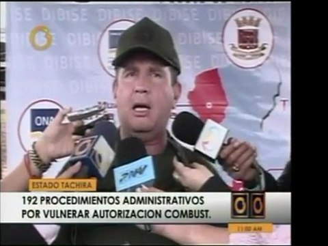 Nueve municipios del Táchira fueron objeto de operativo dond