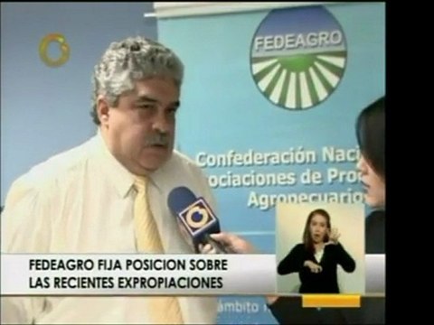 Fedeagro se expresa sobre las recientes expropiaciones, en e