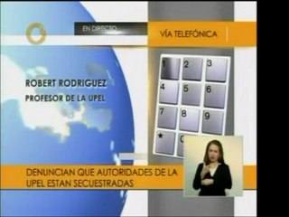 En situación de secuestro de autoridades de UPEL en Caracas,