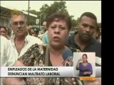 Trabajadores de la Maternidad Concepción Palacios exigen sal