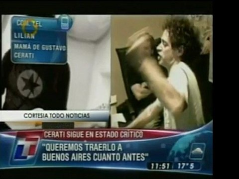 Madre de Gustavo Cerati habla con la prensa. Confía en que s